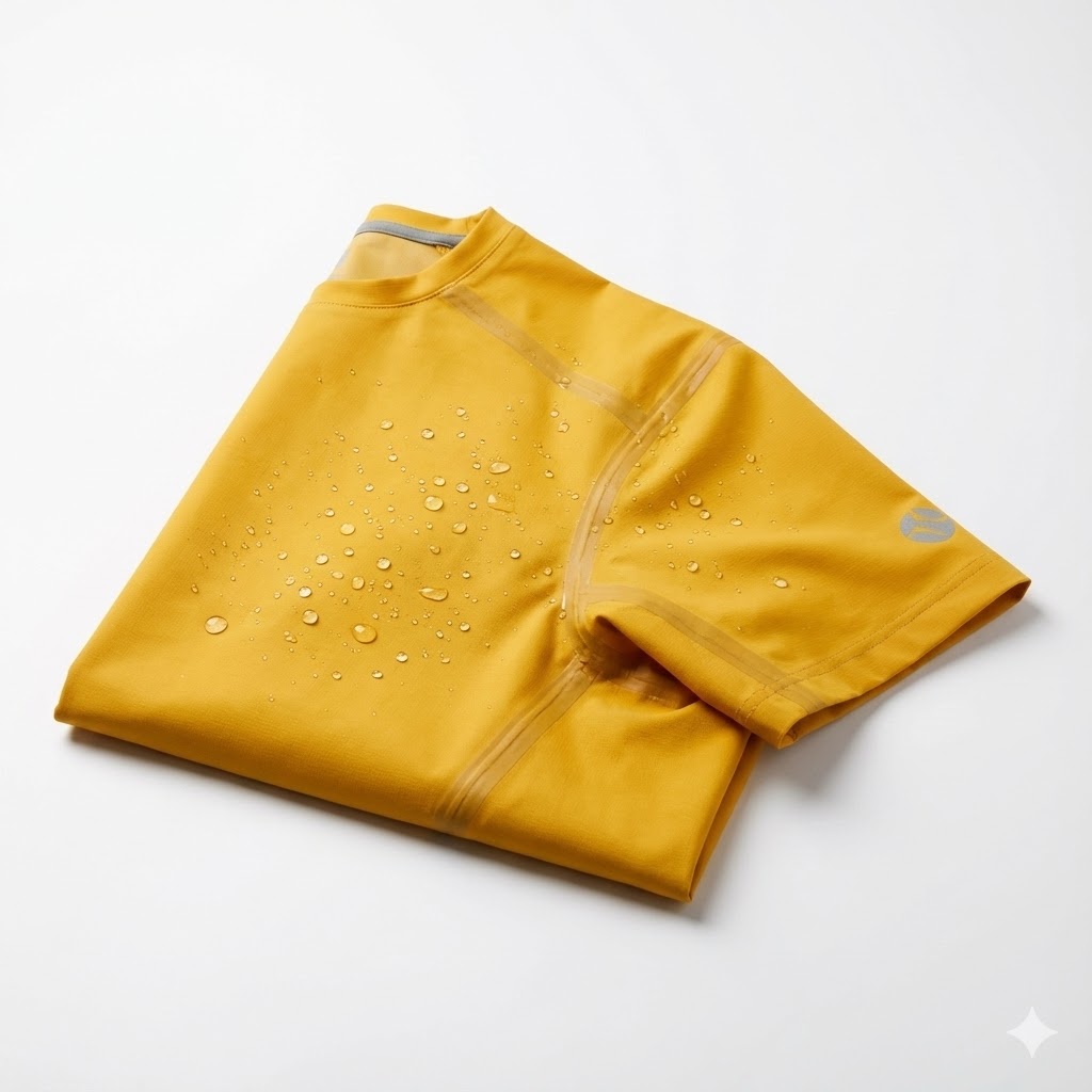 Amarillo Impermeable Camiseta