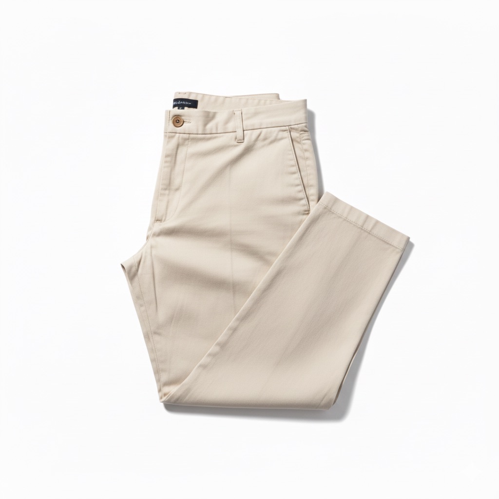Crema Casual Pantalón